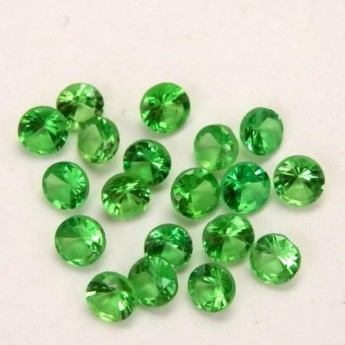 Tsavorite calibrée 2,8mm