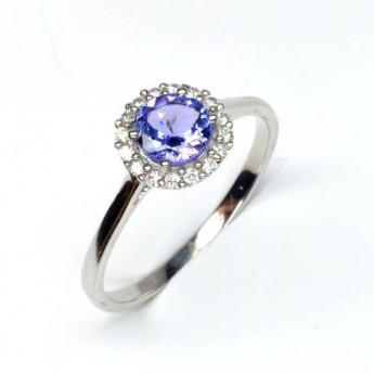 Bague argent tanzanite