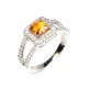 Bague argent et Citrine