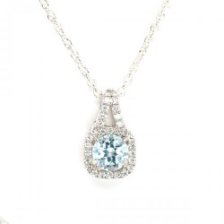 Pendentif Topaze sky blue