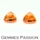 Paire de grenat mandarin 5,75 cts