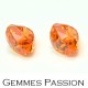 Paire de grenat mandarin 5,75 cts