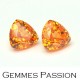 Paire de grenat mandarin 5,75 cts